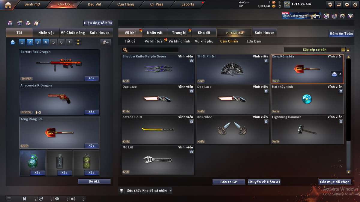 shop acc cf uy tin gia re